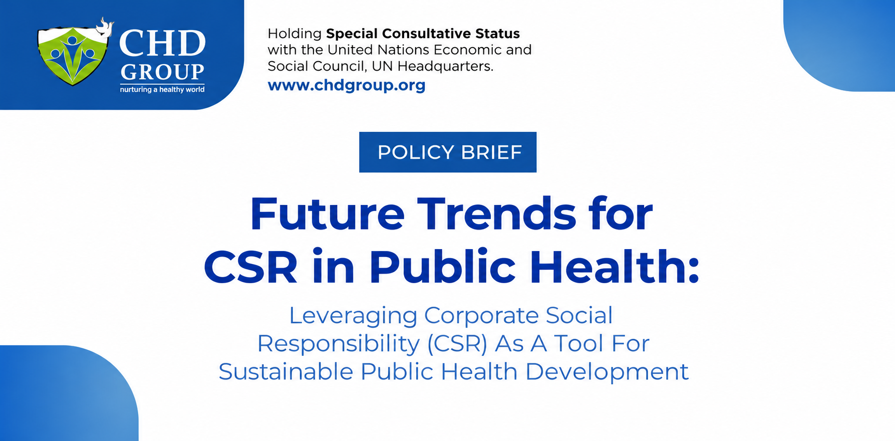 Future Trends for CSR in Public Health